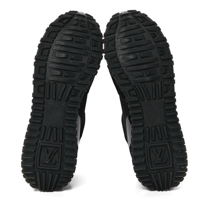 Louis Vuitton Suede Monogram Run Away Sneakers 40 Black 5 of 8