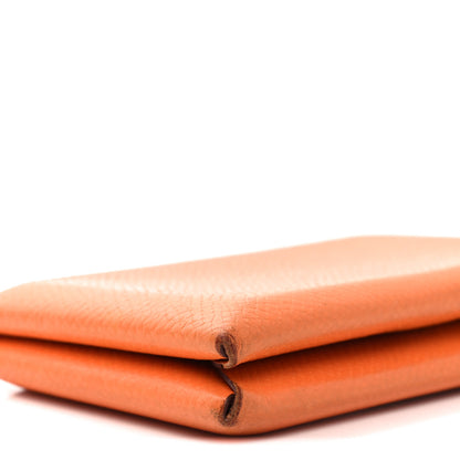 Hermes Epsom Calvi Card Case Abricot 5 of 9