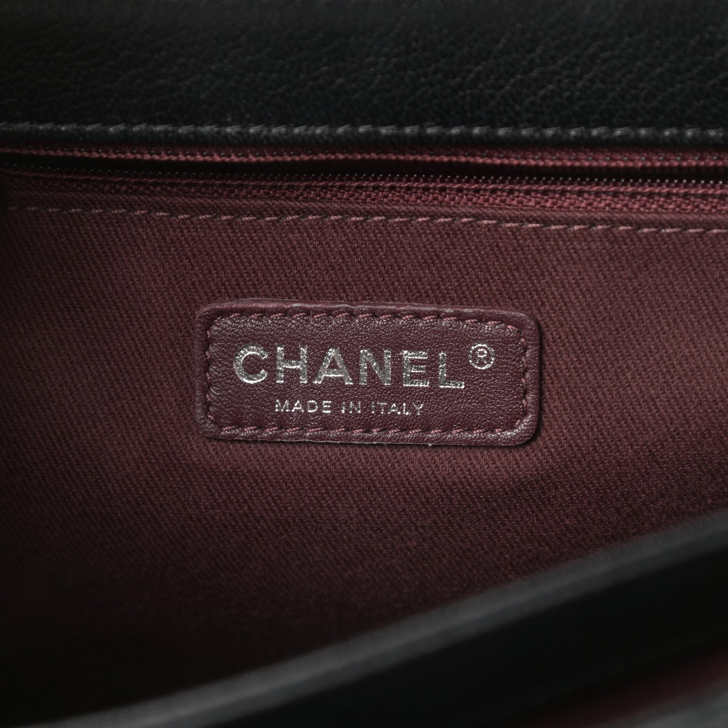 Chanel Goatskin Quilted Large Perfect Edge Flap Black 6 of 14