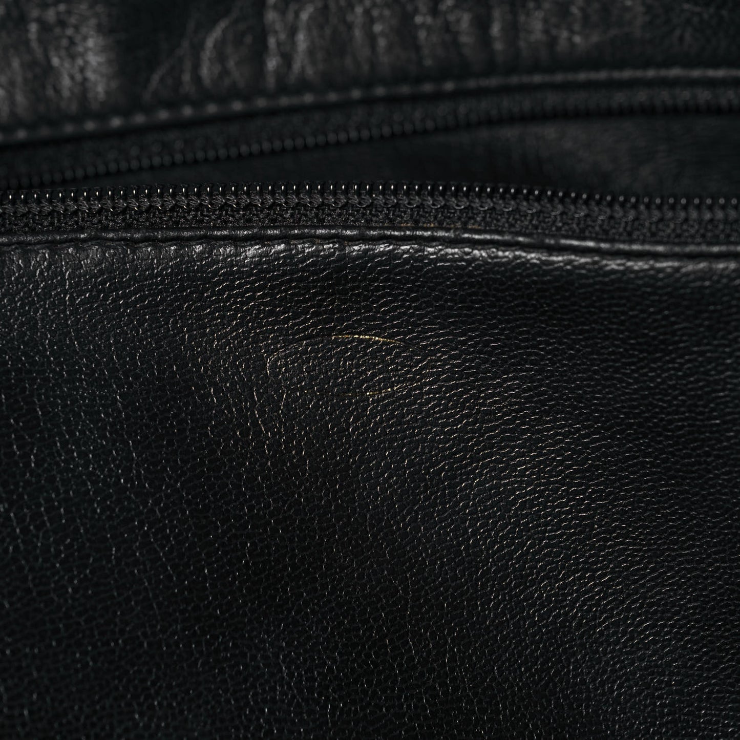 Lambskin Quilted Shopping Tote Black