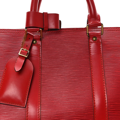 Louis Vuitton Epi Keepall 45 Castillan Red 7 of 15
