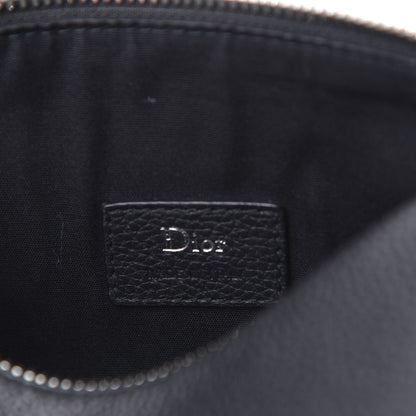 Christian Dior HOMME Grained Calfskin Mens Roller Pouch Black 5 of 8