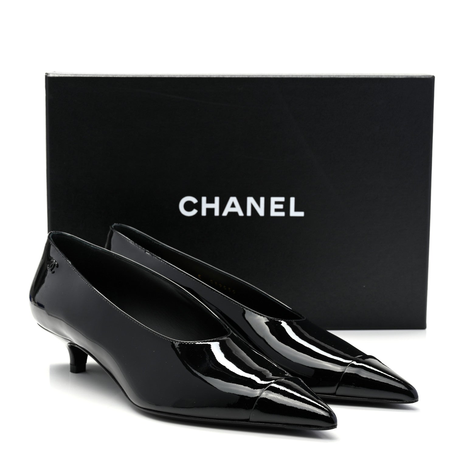 Chanel Patent Pumps 38 Black 9 of 9