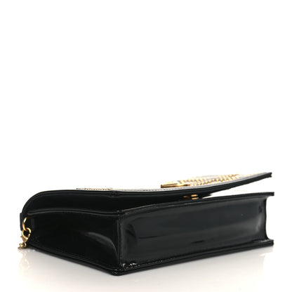Christian Dior Patent Studded Diorama Flap Bag Black 5 of 7