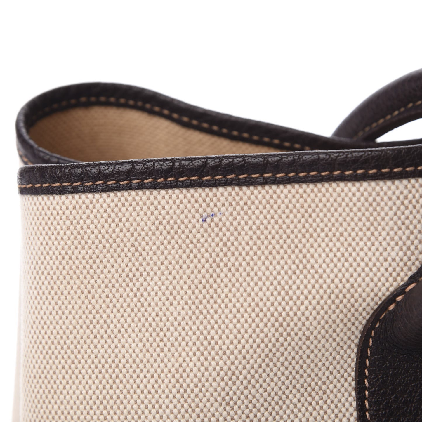 Toile Buffle Gala Garden Party Tote 36 MM Marron Fonce