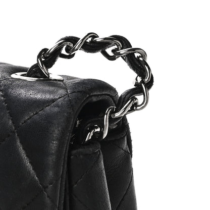 Chanel Lambskin Quilted Valentine Charms Mini Rectangular Flap Black 21 of 22