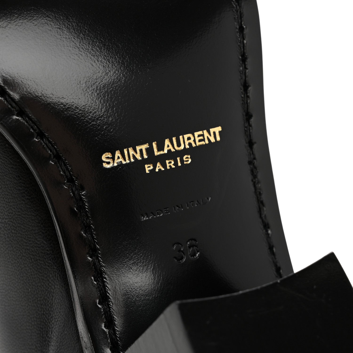 Saint Laurent Incrociato Muriel Vassili 60 Ankle Zip Boots 36 Black 7 of 11
