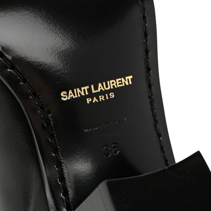Saint Laurent Incrociato Muriel Vassili 60 Ankle Zip Boots 36 Black 7 of 11
