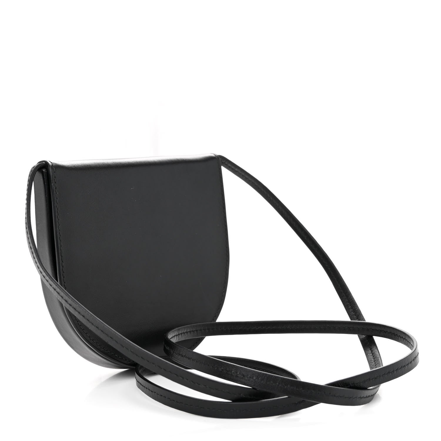 Loewe Calfskin Crystal Flower Mini Heel Pouch Black 3 of 15