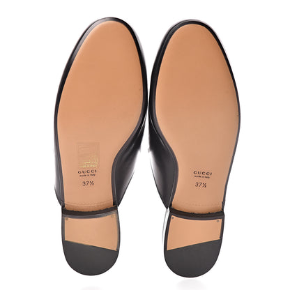 Gucci Calfskin Womens Princetown Slippers 37.5 Black 5 of 7
