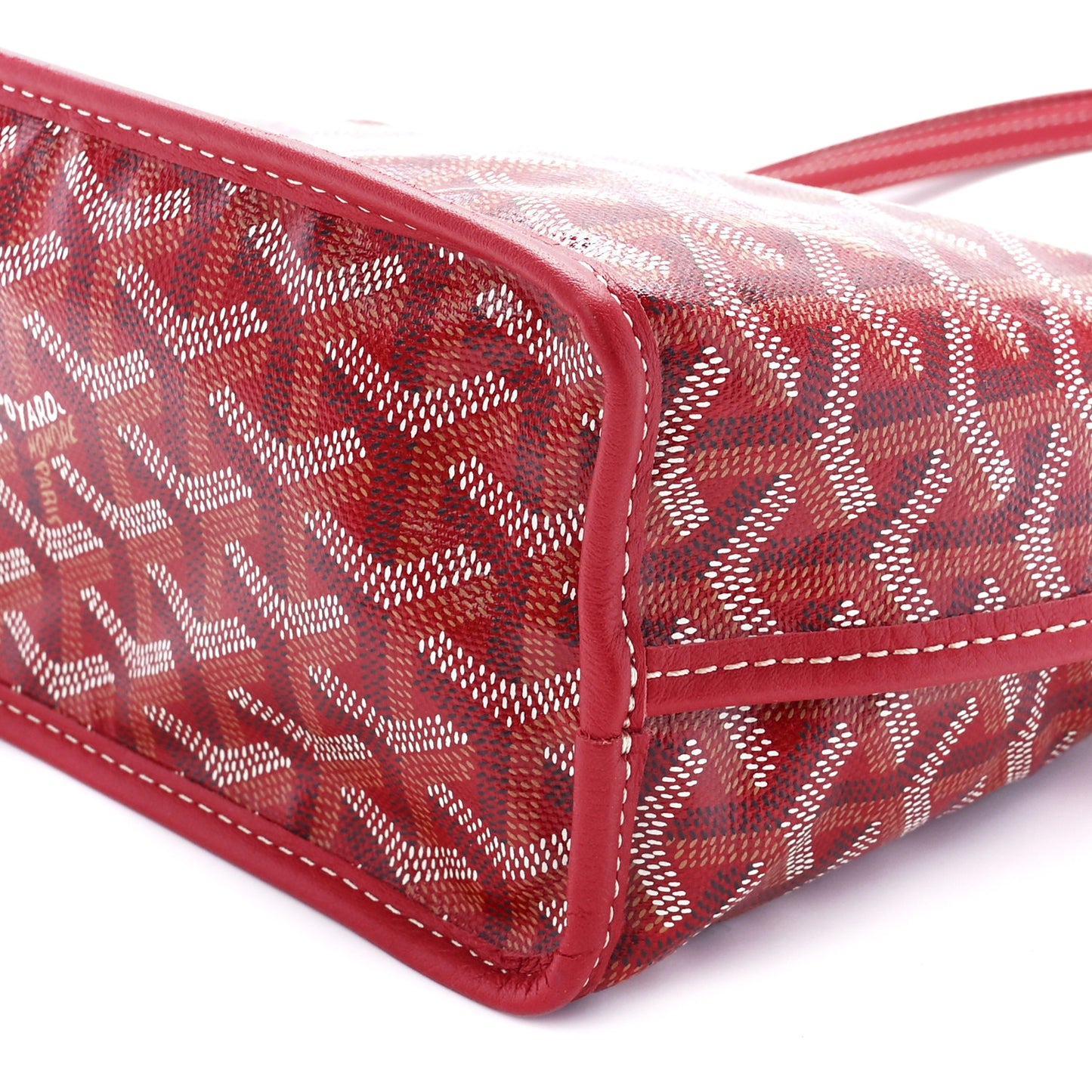 Goyardine Reversible Mini Anjou Red