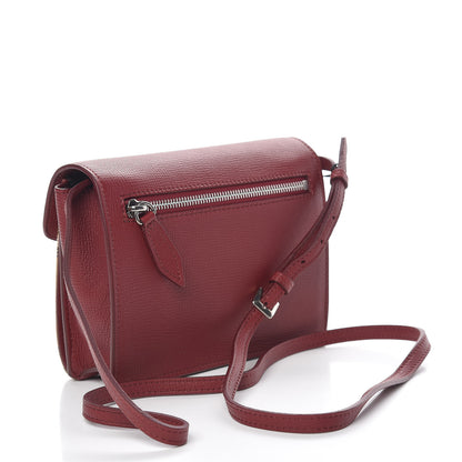 Burberry Grainy Calfskin Vintage Check Baby Macken Crossbody Bag Crimson 3 of 10