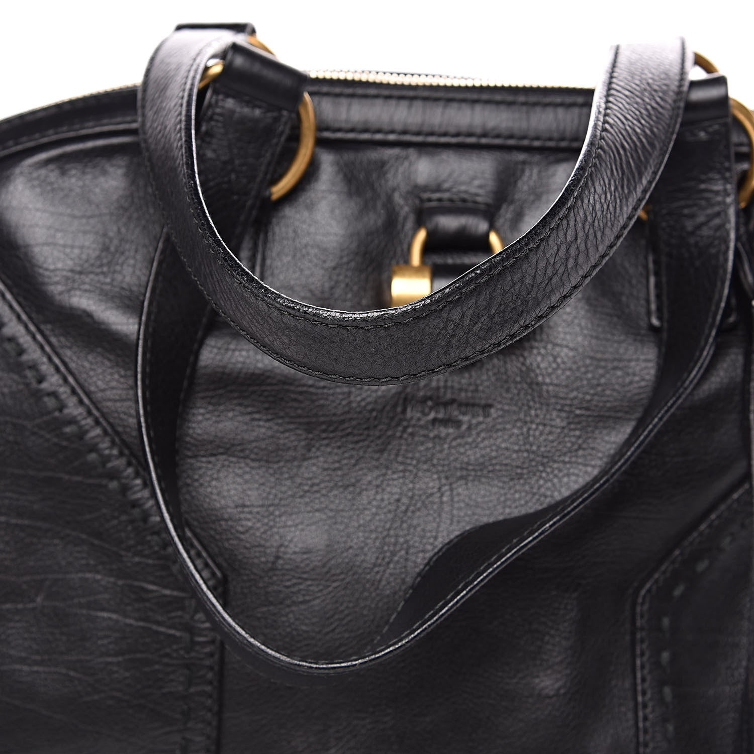 Saint Laurent Calfskin Oversized Muse Black 14 of 14