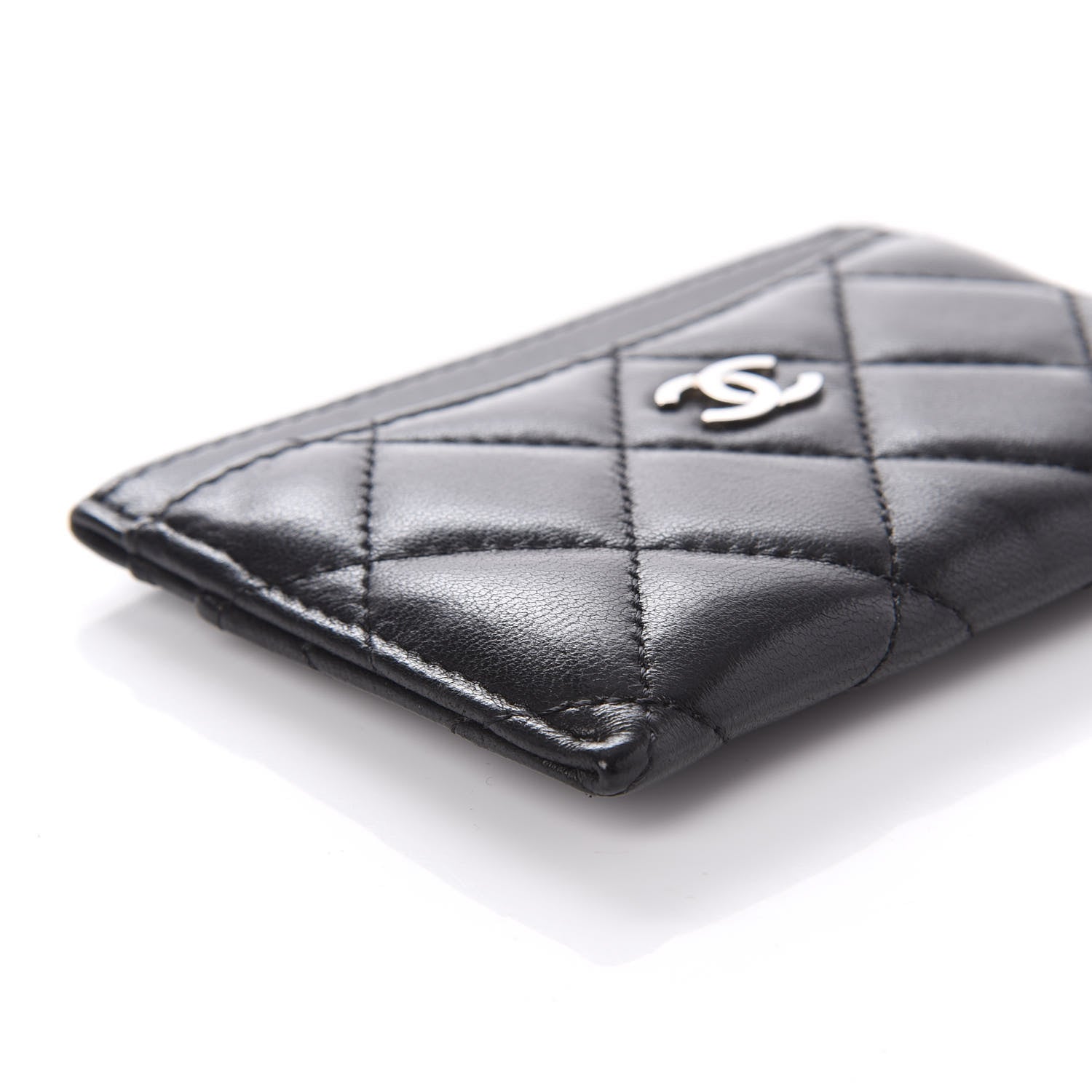 Chanel Lambskin Quilted Card Holder Black 6 of 11