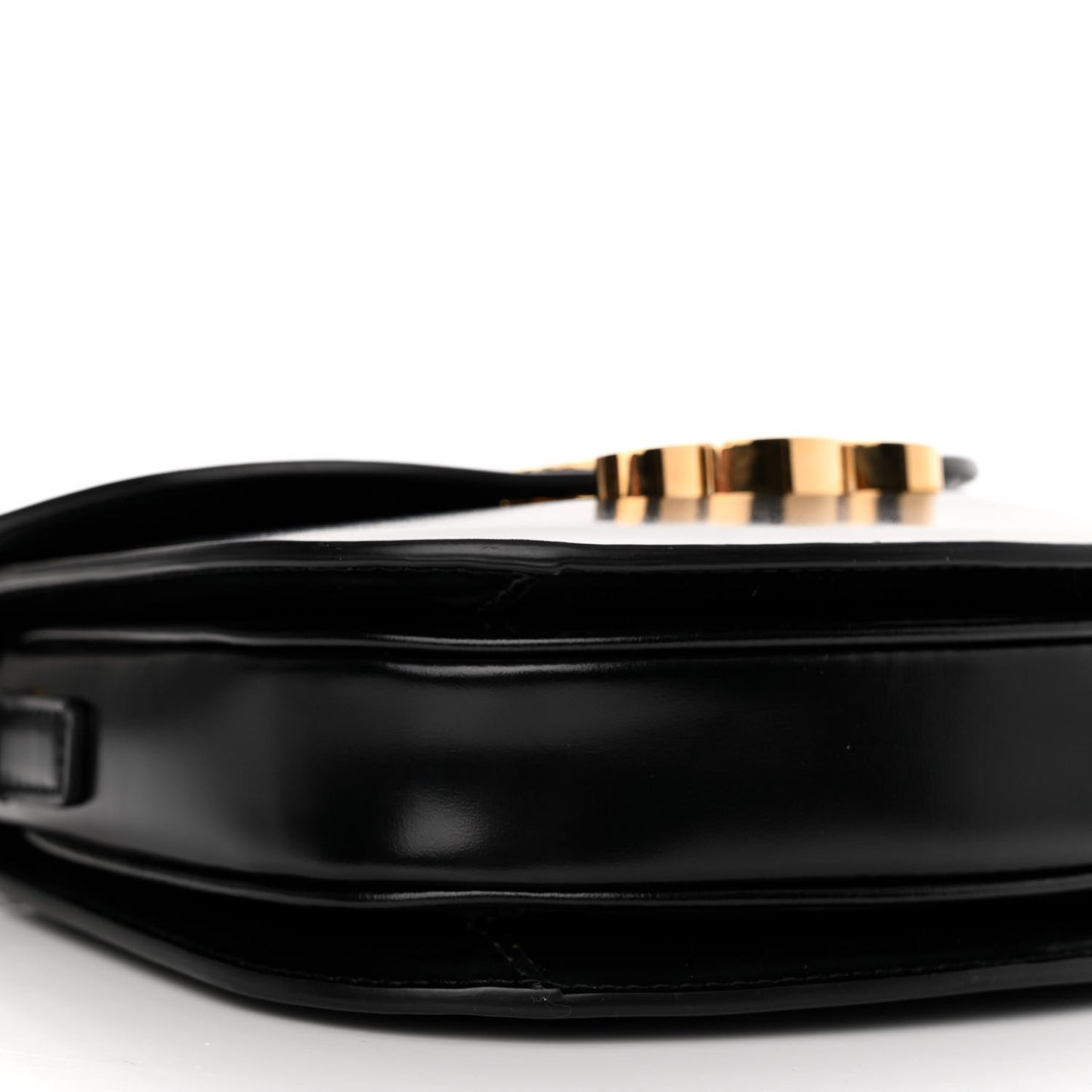 Shiny Calfskin Teen Besace Black