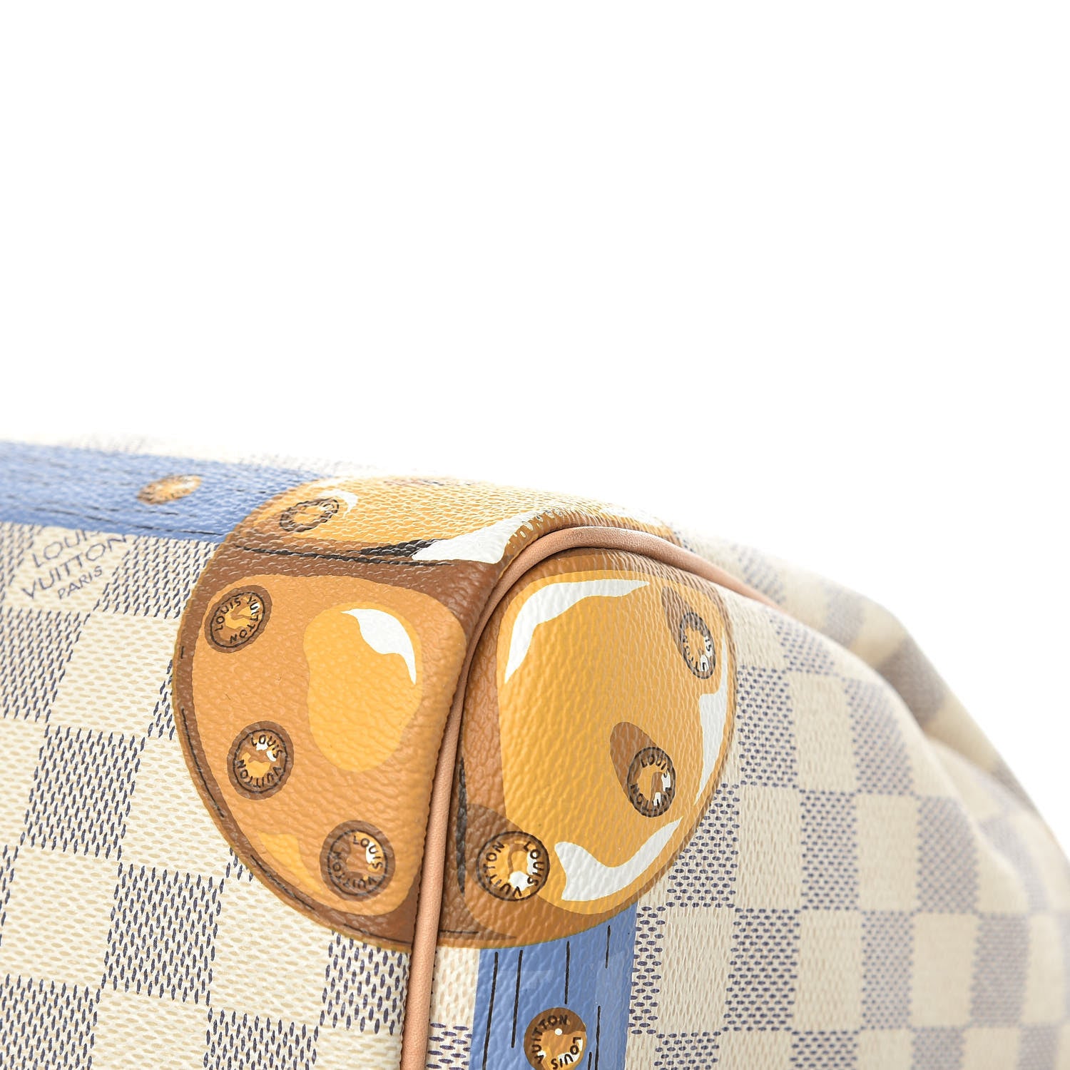 Louis Vuitton Damier Azur Summer Trunks Speedy Bandouliere 30 13 of 18