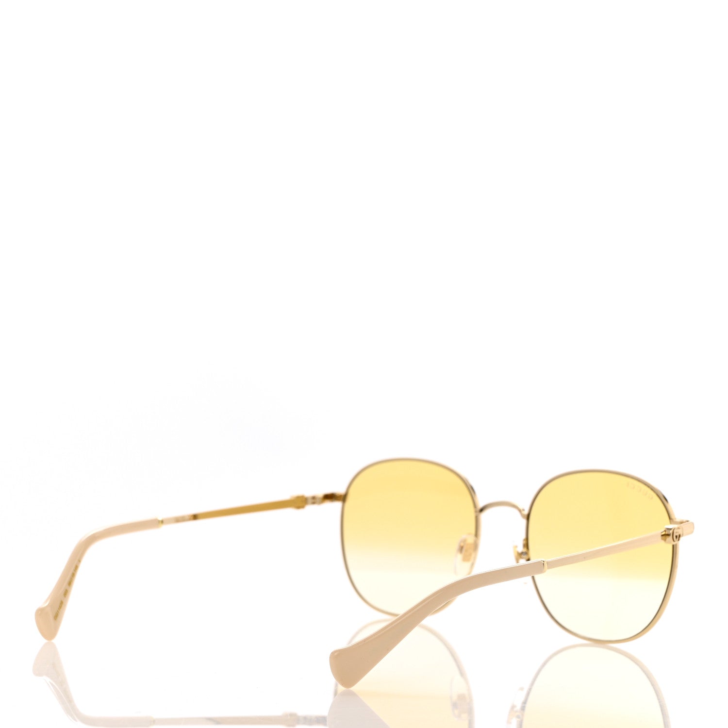 Gucci Metal Round Frame Sunglasses GG01142S Gold 4 of 8