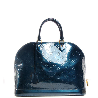 Louis Vuitton Vernis Alma GM Blue Nuit 1 of 7