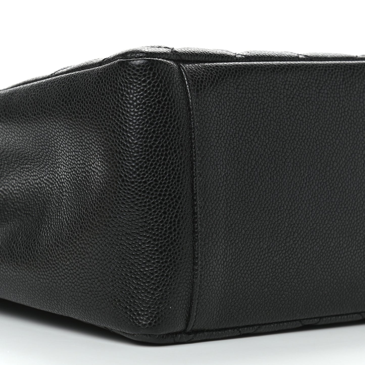 Caviar Quilted Grand Shopping Tote GST Black