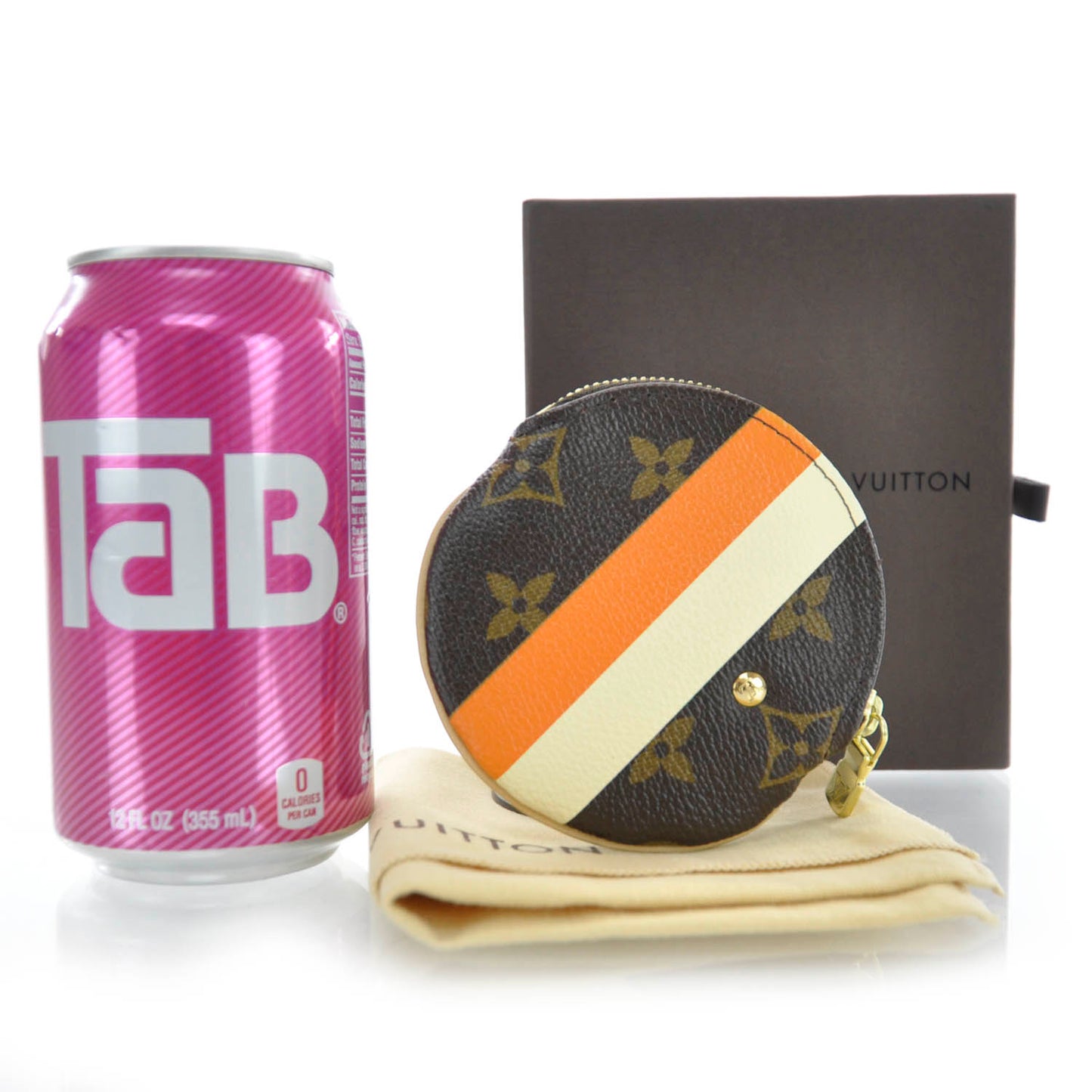 Monogram Groom Round Coin Purse