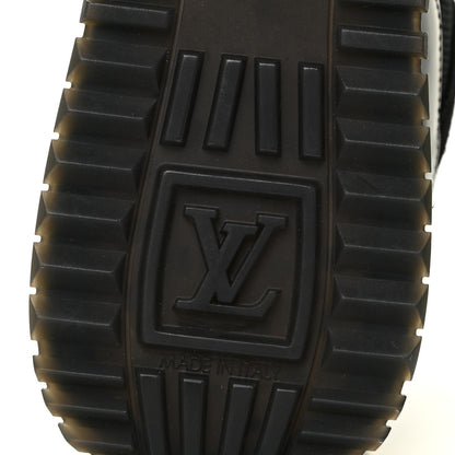 Louis Vuitton Suede Monogram Run Away Sneakers 38 Black 9 of 13