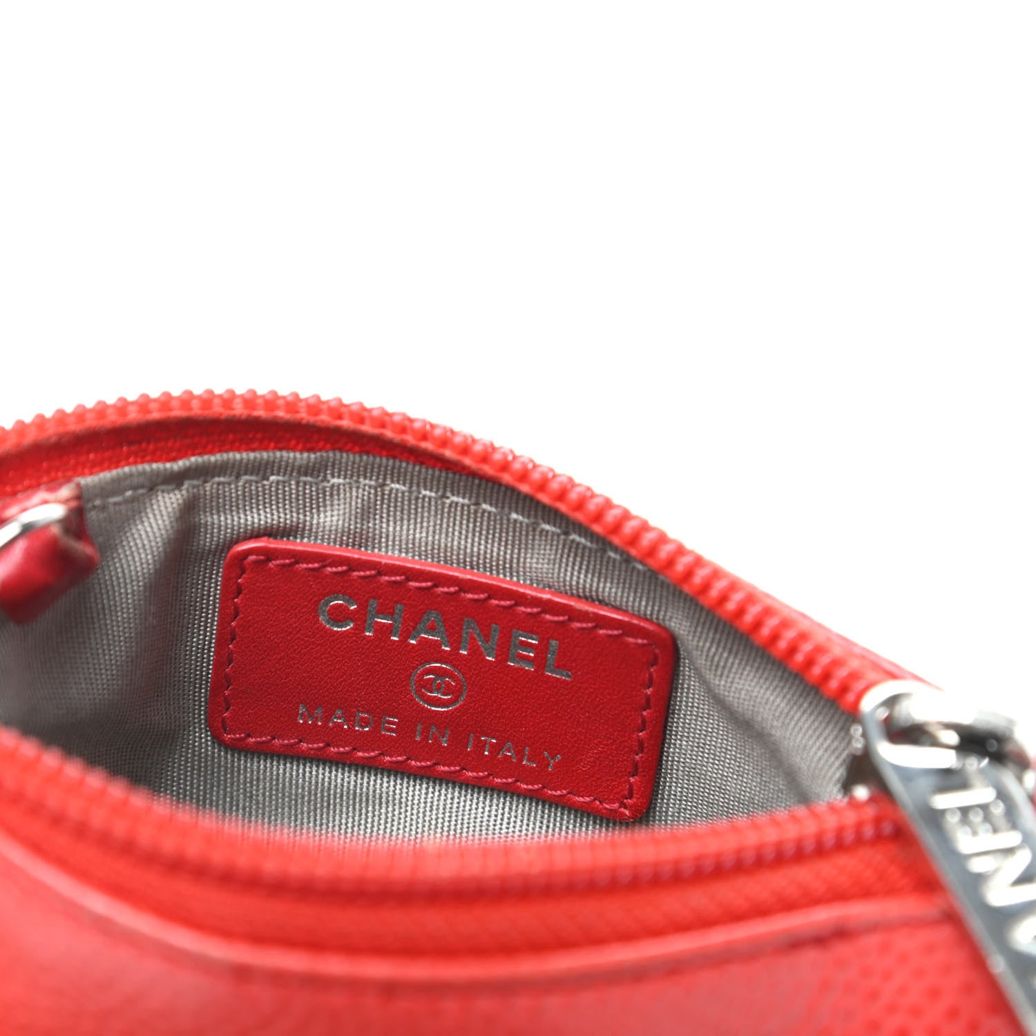 Chanel Caviar Timeless CC Key Holder Red 6 of 11