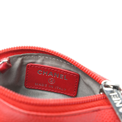 Chanel Caviar Timeless CC Key Holder Red 6 of 11