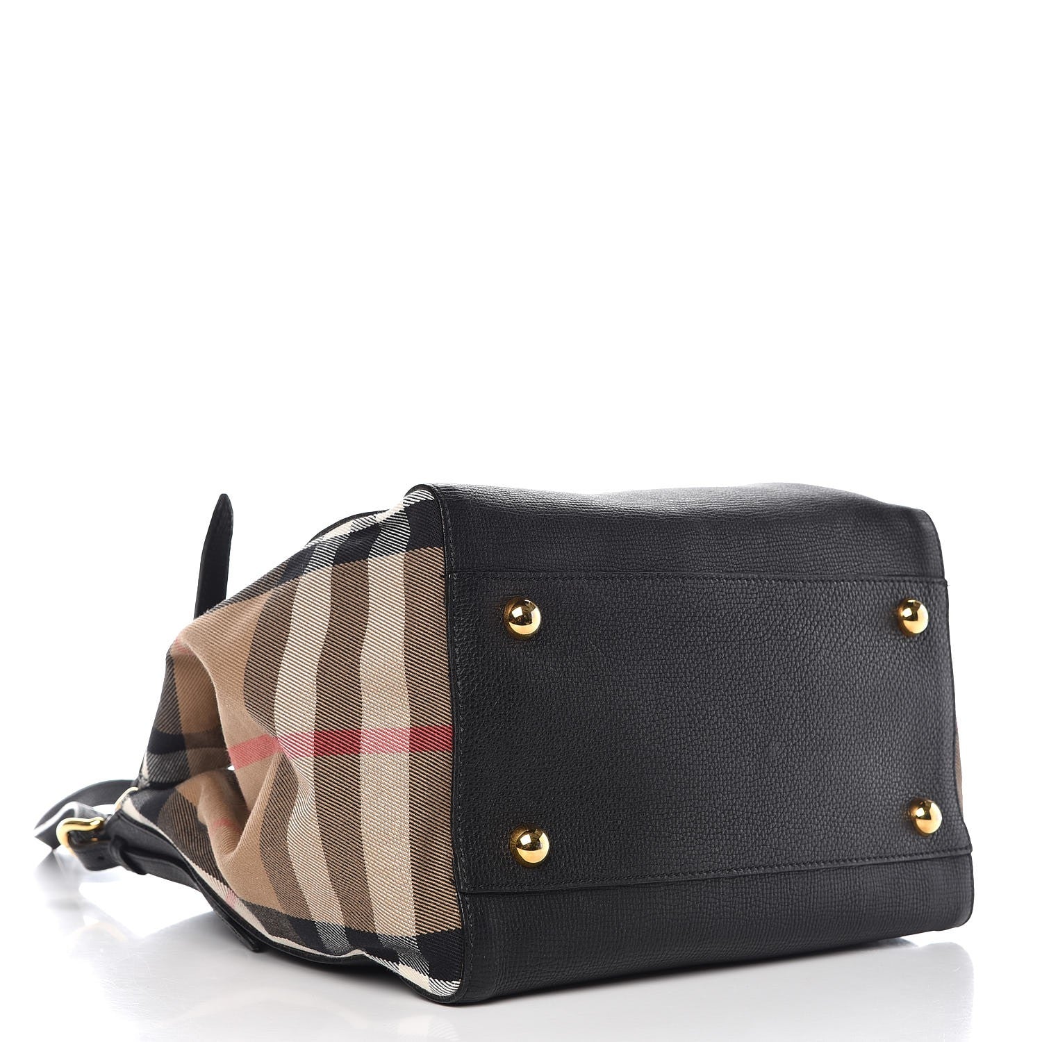 Burberry Grainy Calfskin House Check Small Canterbury Black 4 of 9