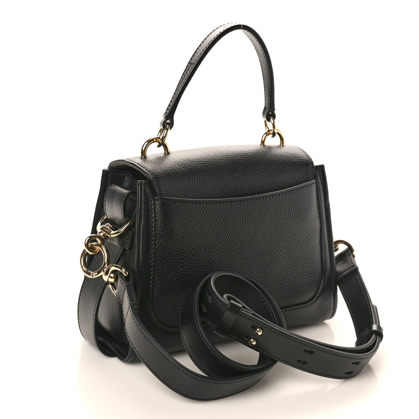 Calfskin Mini Tess Day Bag Black