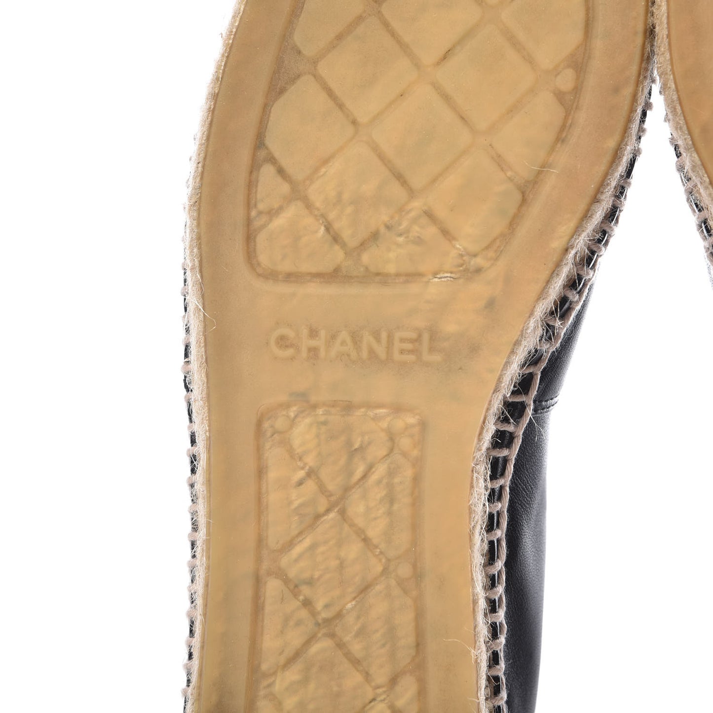 Lambskin CC Espadrilles 40 Black