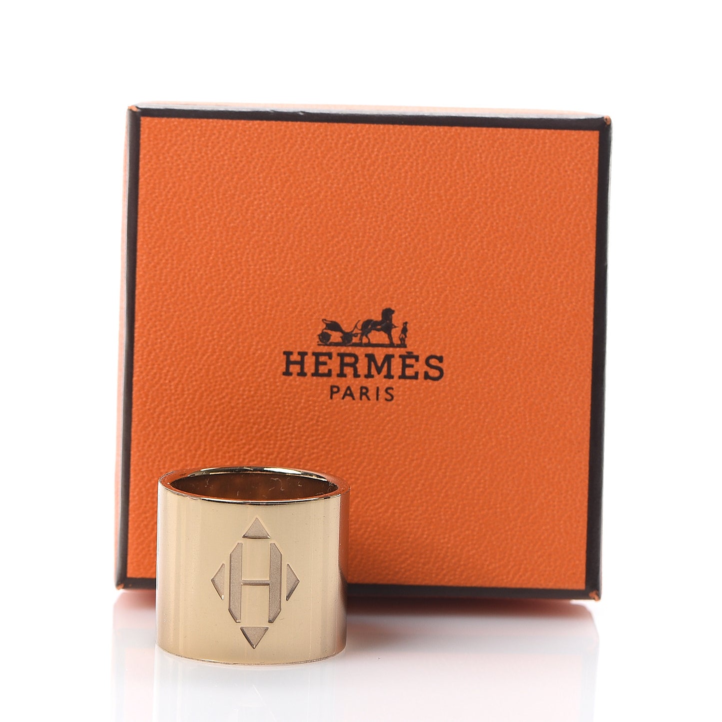 Permabrass Diamante Scarf Ring