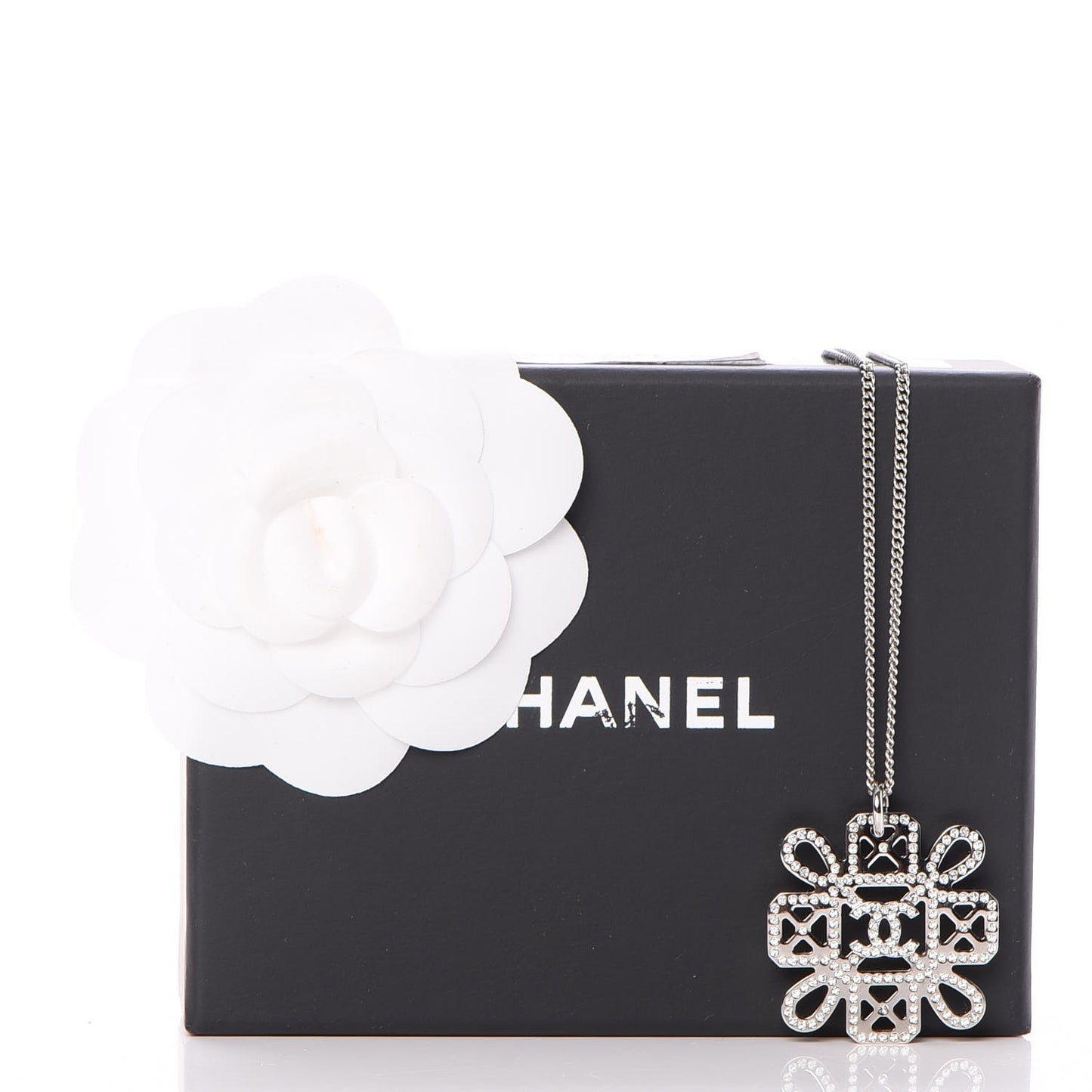Crystal Strass Necklace Silver