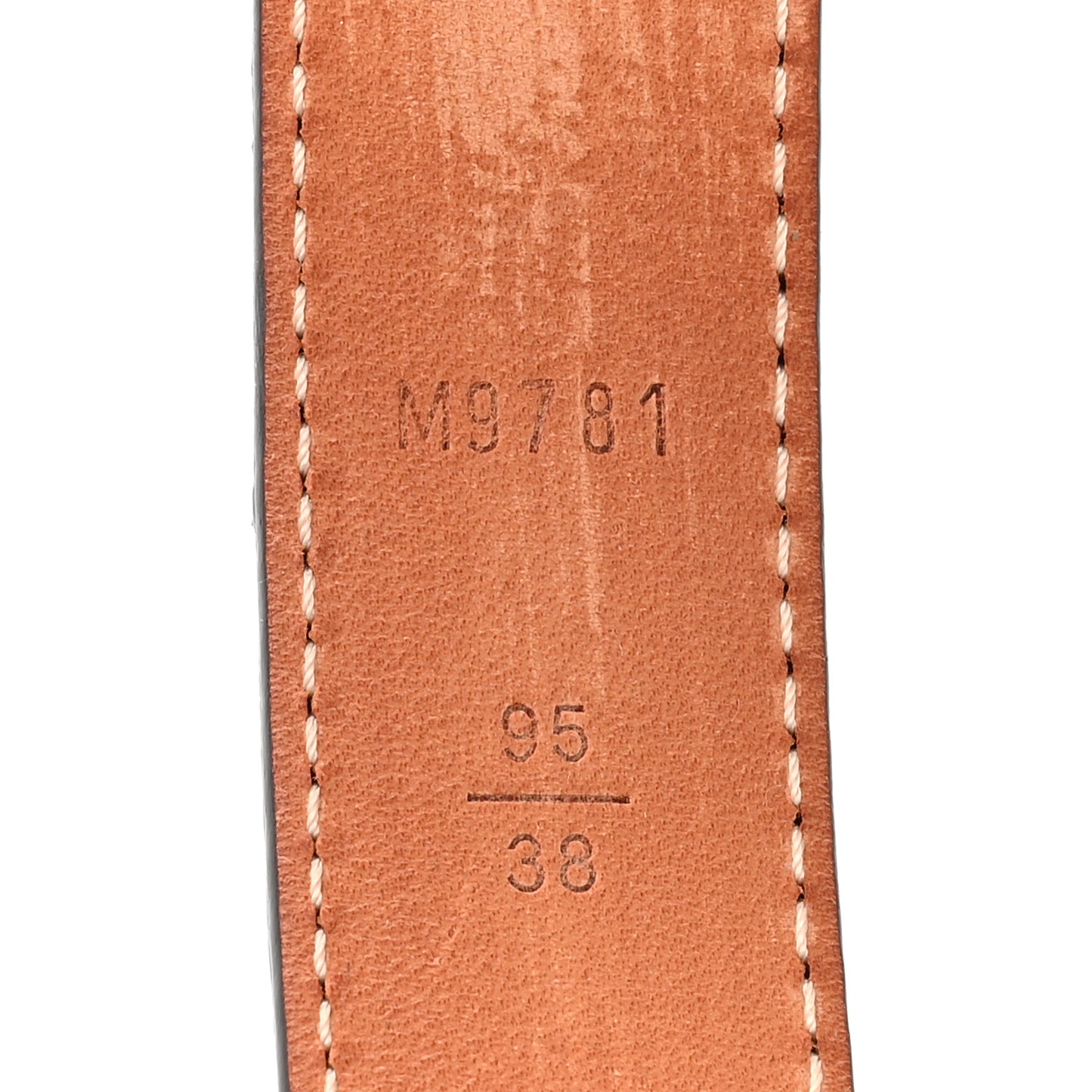 LOUIS VUITTON Mini Monogram 25mm LV Initiales Belt 95 38