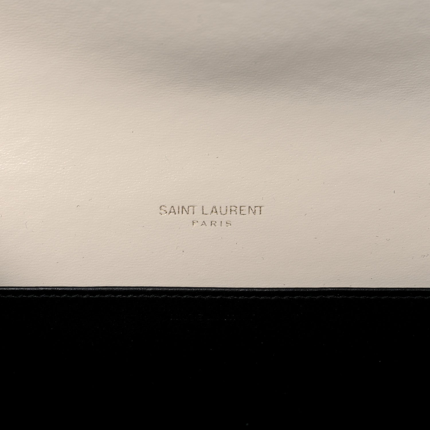 Saint Laurent Smooth Shiny Calfskin Uptown Chain Wallet Black Crema Soft 7 of 12