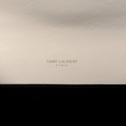 Saint Laurent Smooth Shiny Calfskin Uptown Chain Wallet Black Crema Soft 7 of 12