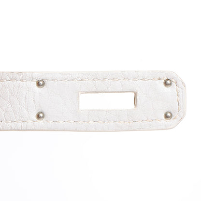 Hermes Taurillon Clemence Birkin 30 White 17 of 28