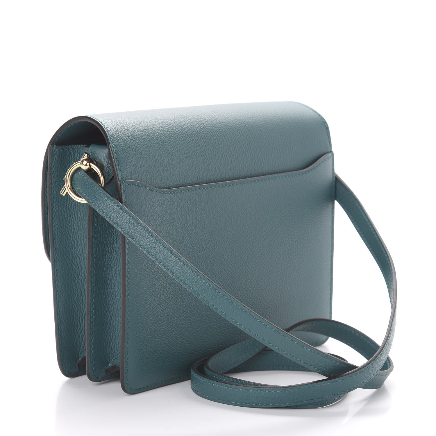 Hermes Evercolor Mini Sac Roulis Vert Bosphore 3 of 11