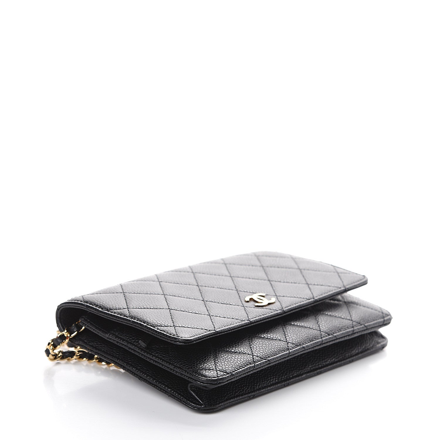 Chanel Caviar Quilted Wallet On Chain WOC Black 3 of 8