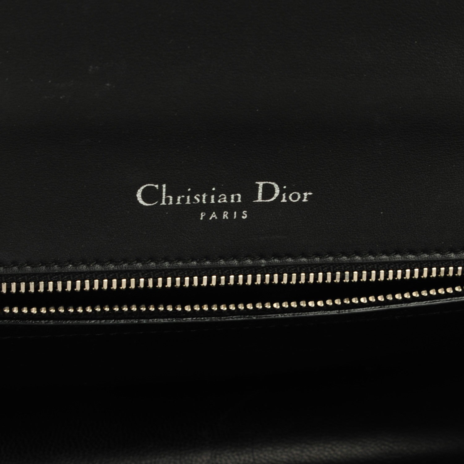 Christian Dior Calfskin Paradise Diorama Flap Bag Black 5 of 9