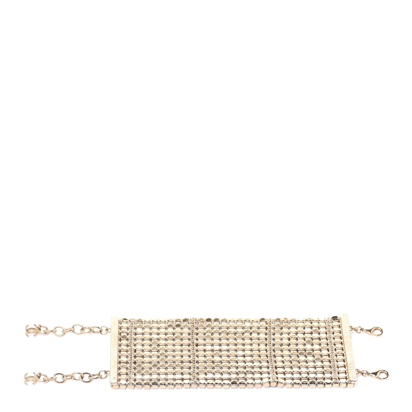 Crystal CC Multi Strand Chain Bracelet Multicolor