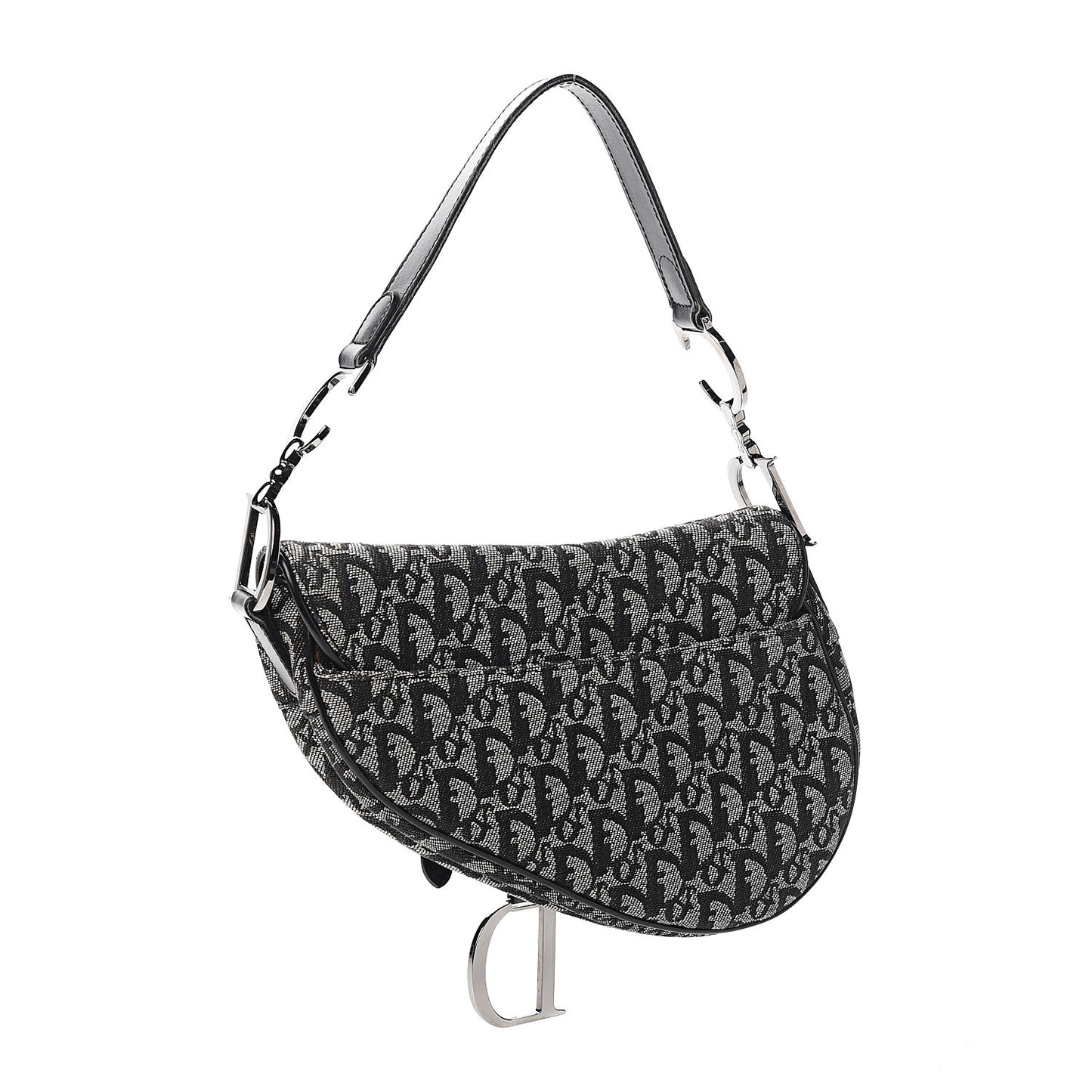 Monogram Saddle Bag Black