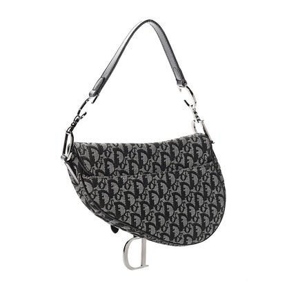 Christian Dior Monogram Saddle Bag Black 3 of 8