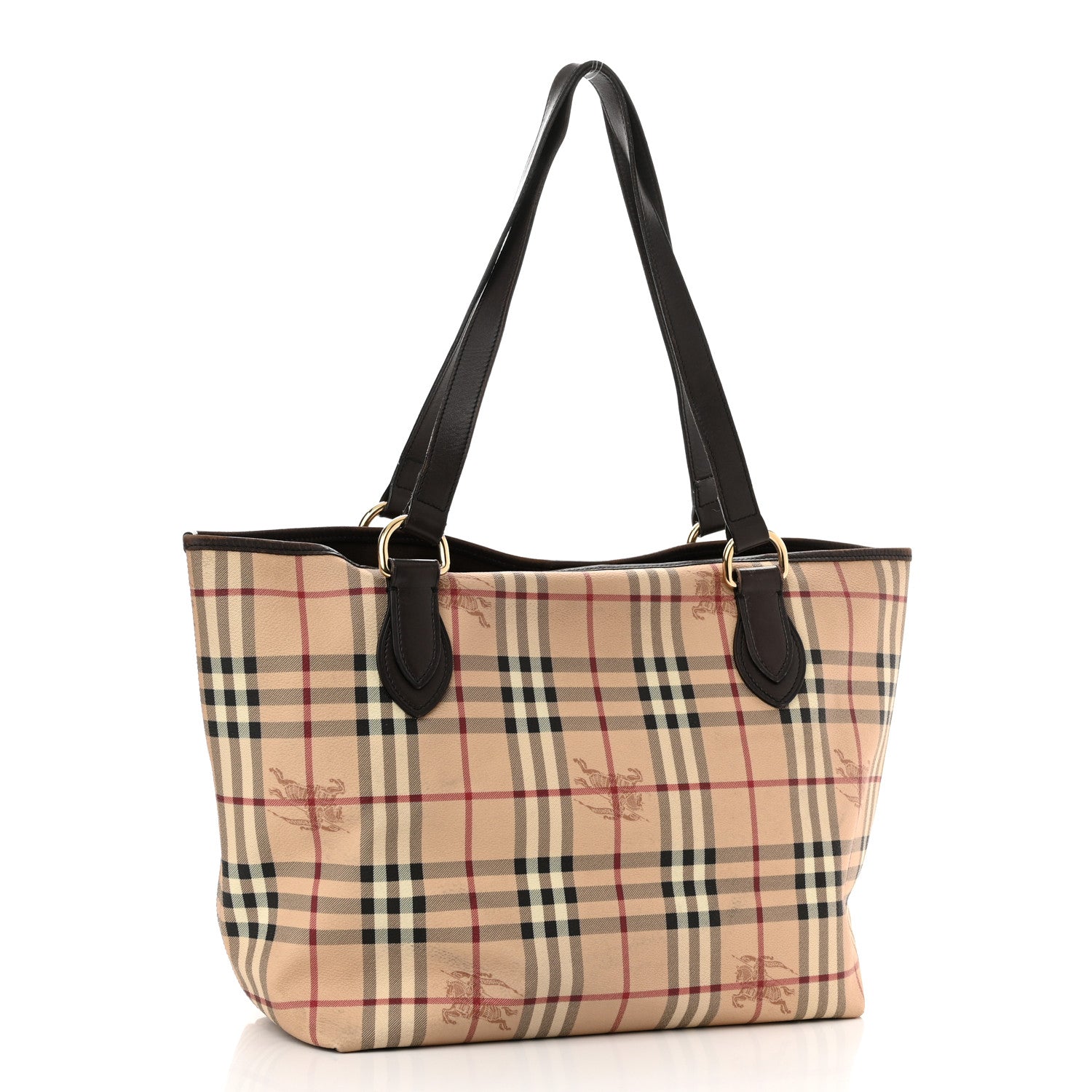 Burberry Haymarket Check Large Nick Tote Chocolate 3 of 14