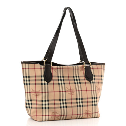 Burberry Haymarket Check Large Nick Tote Chocolate 3 of 14