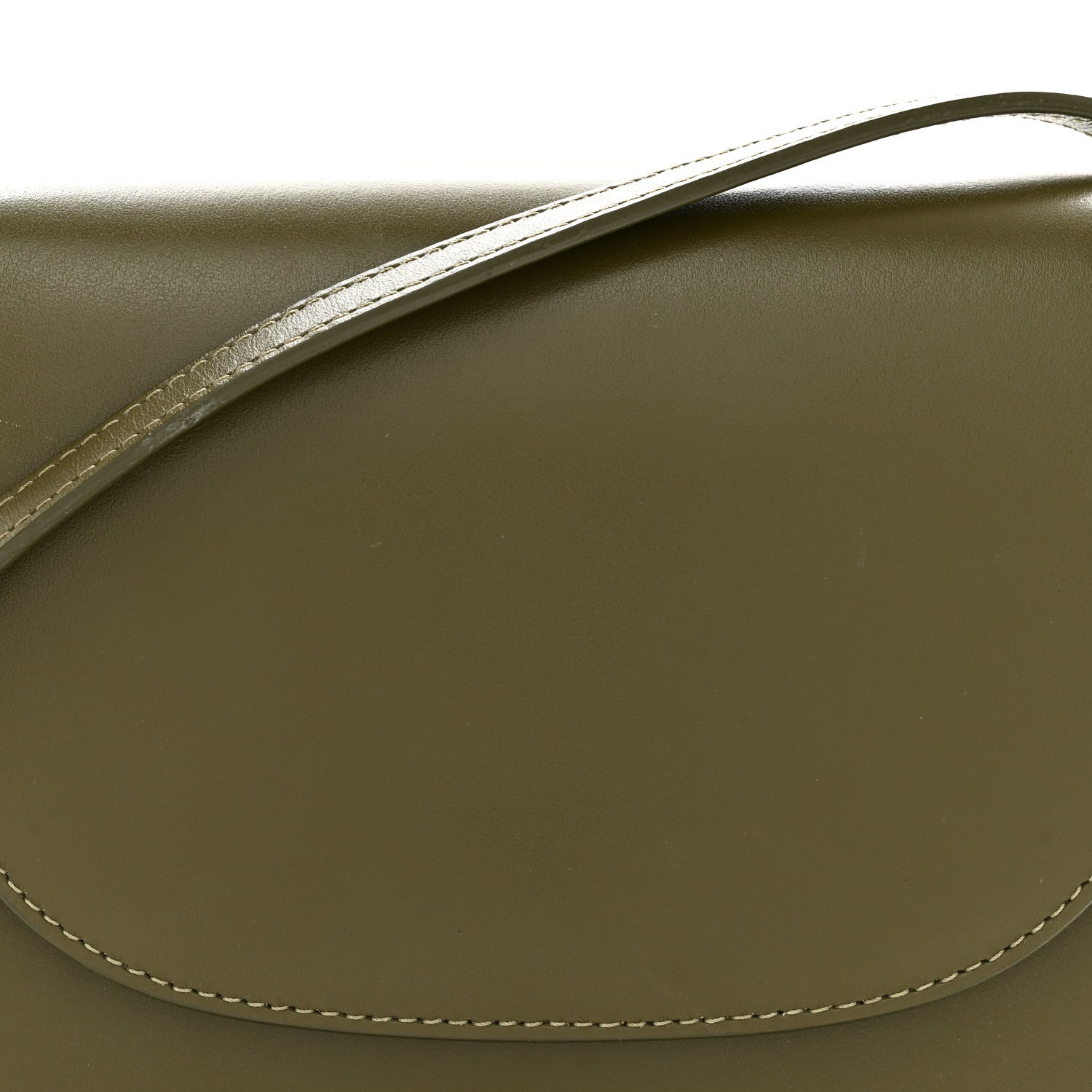 Mansur Gavriel Calfskin Flap Crossbody Bag Olive 7 of 14