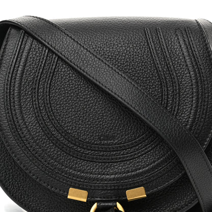 Chloe Calfskin Mini Marcie Round Crossbody Bag Black 9 of 11