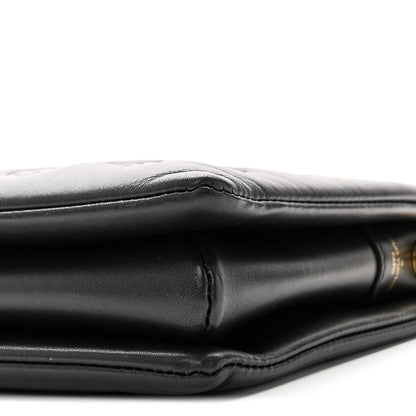 Louis Vuitton Lambskin Embossed Monogram Coussin PM Black 9 of 9