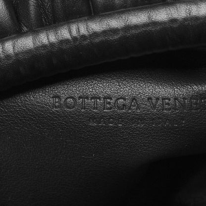 Bottega Veneta Bark Calfskin Embossed The Pouch Oversized Clutch Black 6 of 11