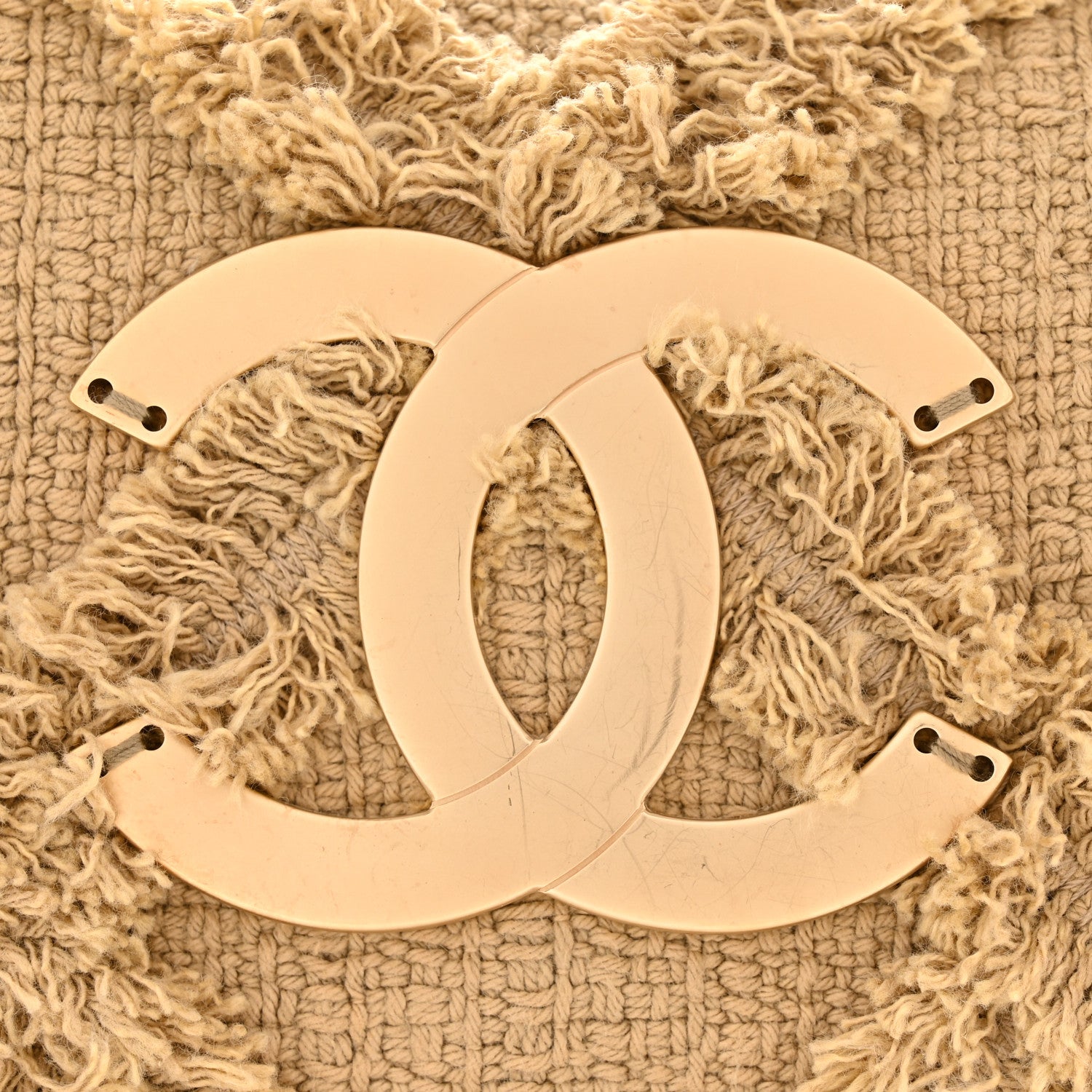 Chanel Tweed Nature Medium Single Flap Dark Beige 30 of 34