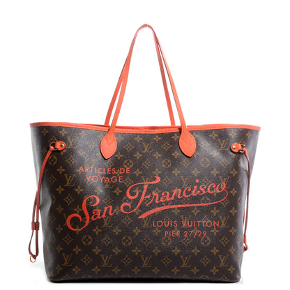 Louis Vuitton Monogram Articles de Voyage Ikat San Francisco LV Cup Neverfull GM Orange 1 of 7
